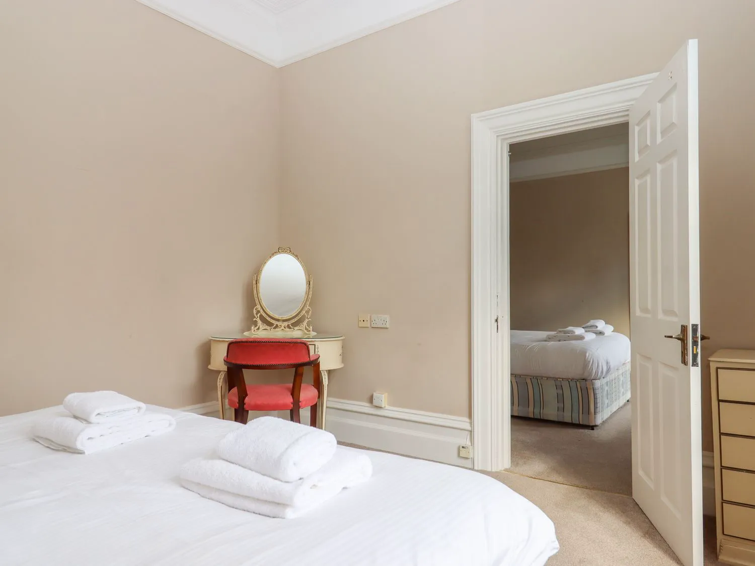 One of several adjoining family rooms at Alston Hall.