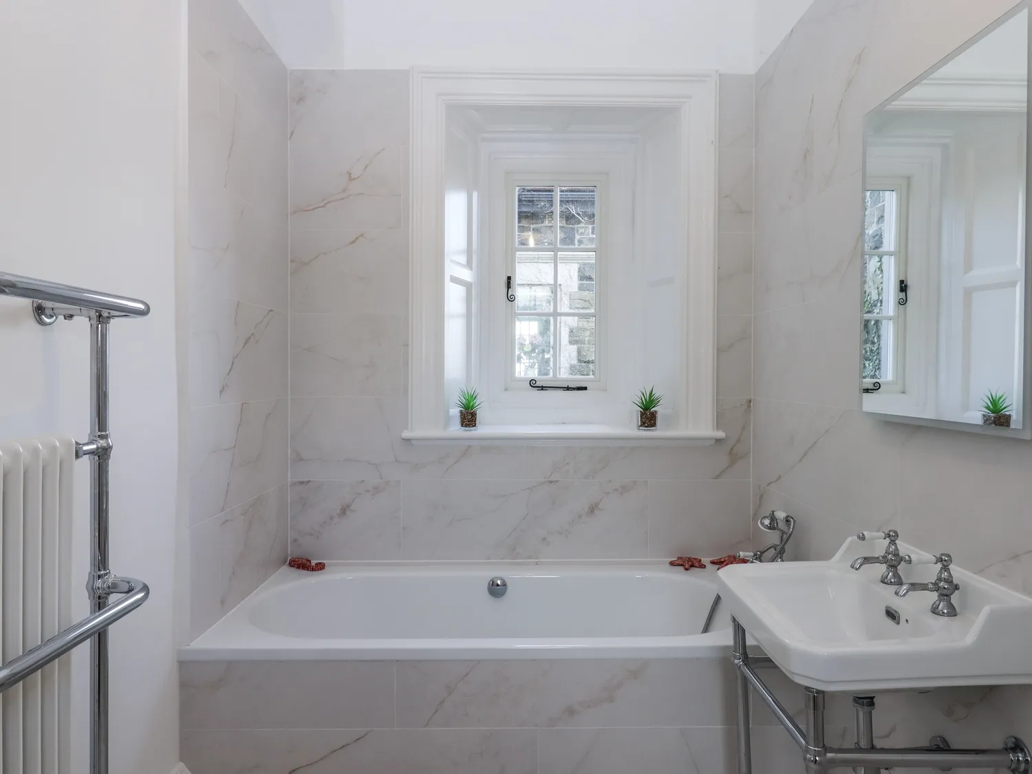 One of the 17 ensuite bathrooms at Alston Hall.