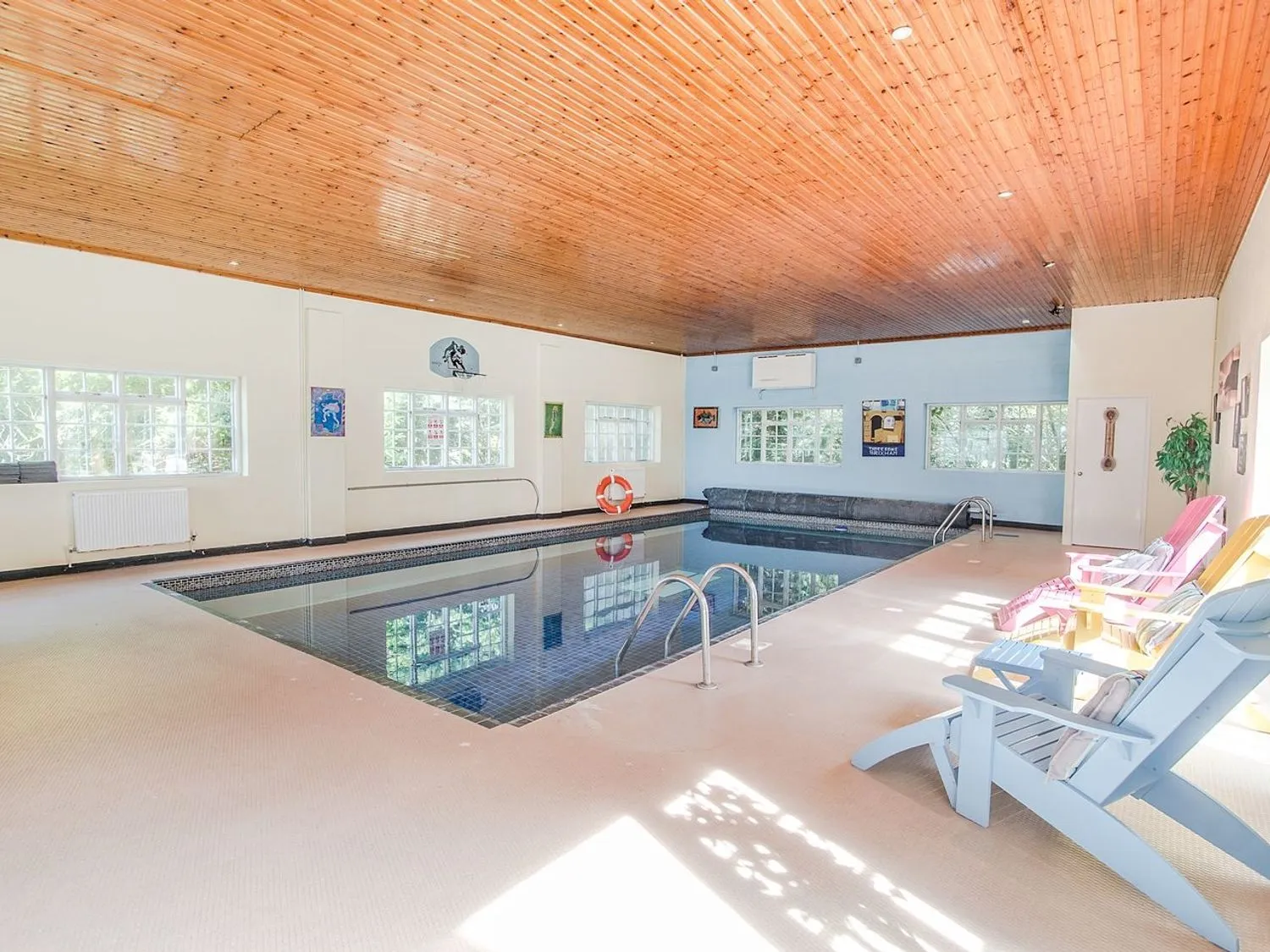 Heated indoor pool at Alston Hall.