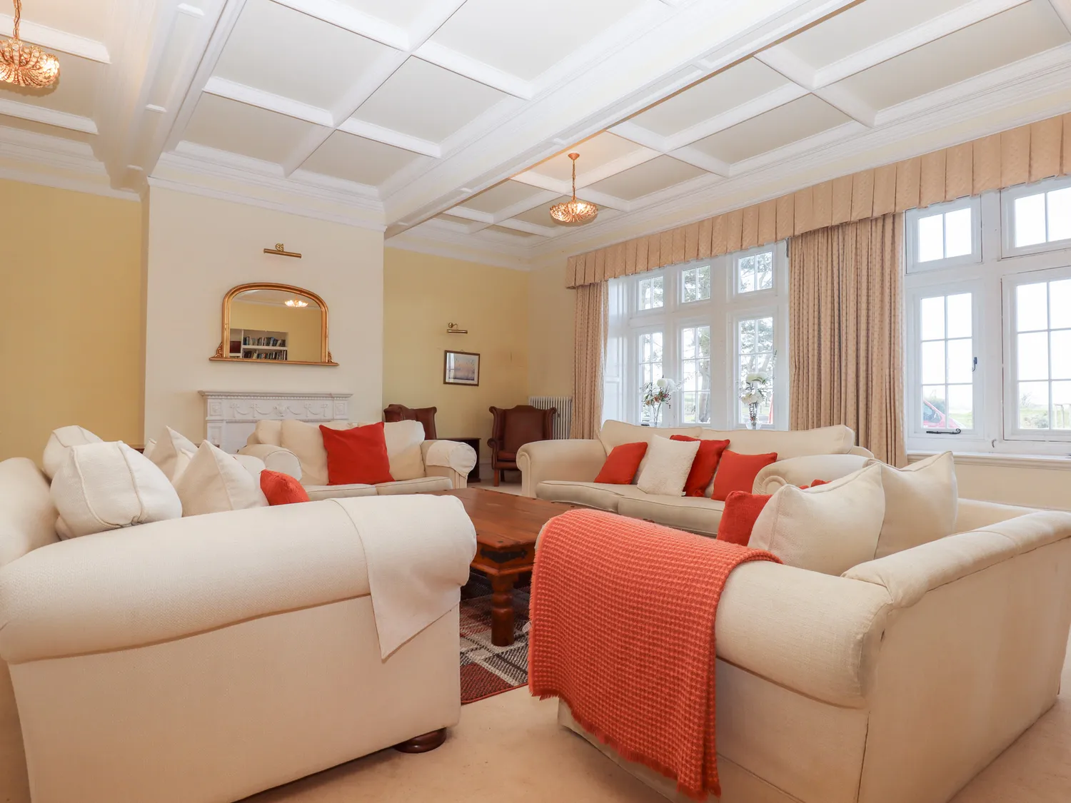 Primary ground floor sitting room at Alston Hall.